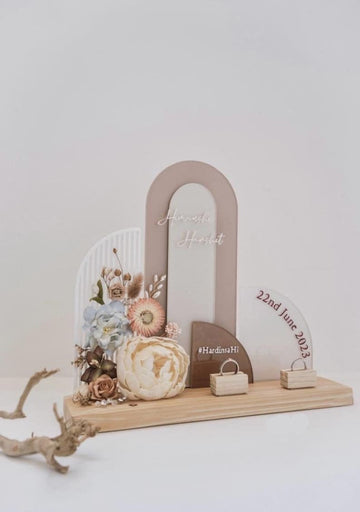 Personalized wedding ring holder