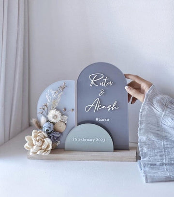 Personalized Acrylic Wedding & Event Name Plate
