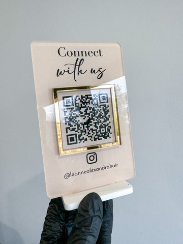 Custom Acrylic QR Code Sign
