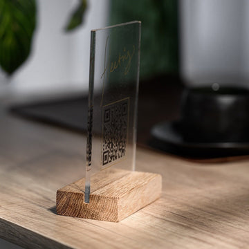 Custom Acrylic QR Menu Boards