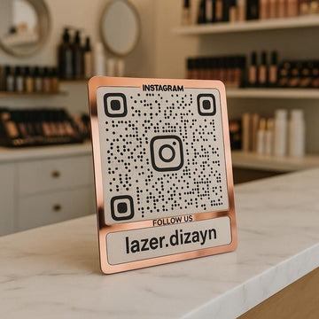 Custom Acrylic QR Code Sign – Modern Display for Business & Shops