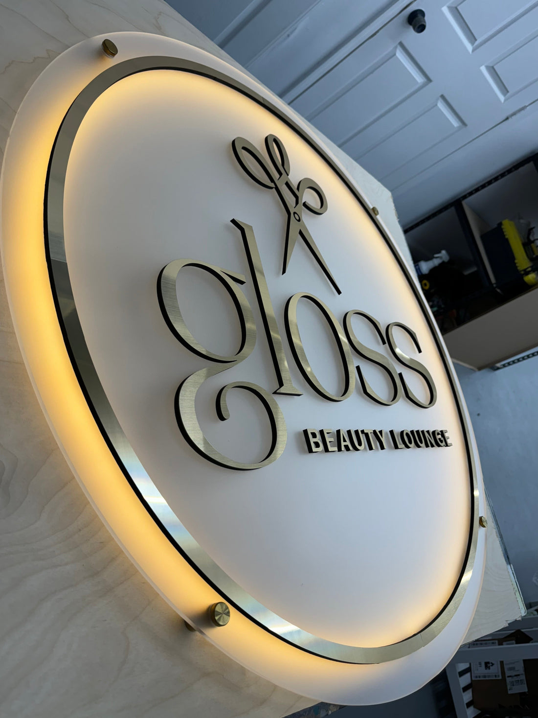 Custom  Acrylic Logo Sign with backlit