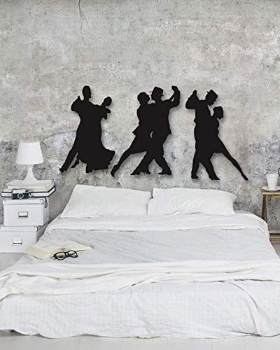 💃 Couple Dance Silhouette Wall Hanging – Acrylic Art Set