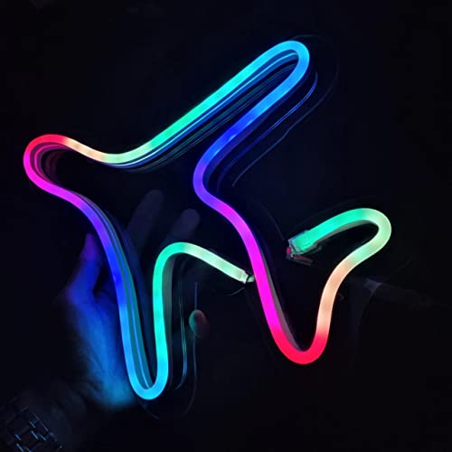 Airplane Floro Colour  App Controlled Neon Sign