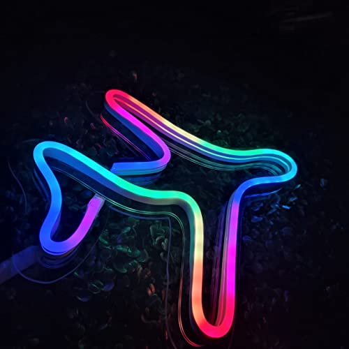Airplane Floro Colour  App Controlled Neon Sign