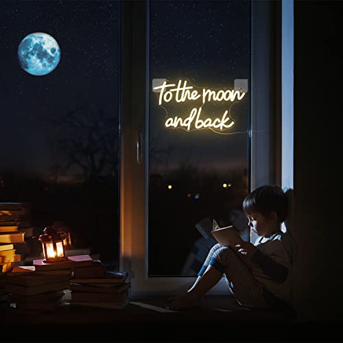 To The Moon and Back Neon Sign