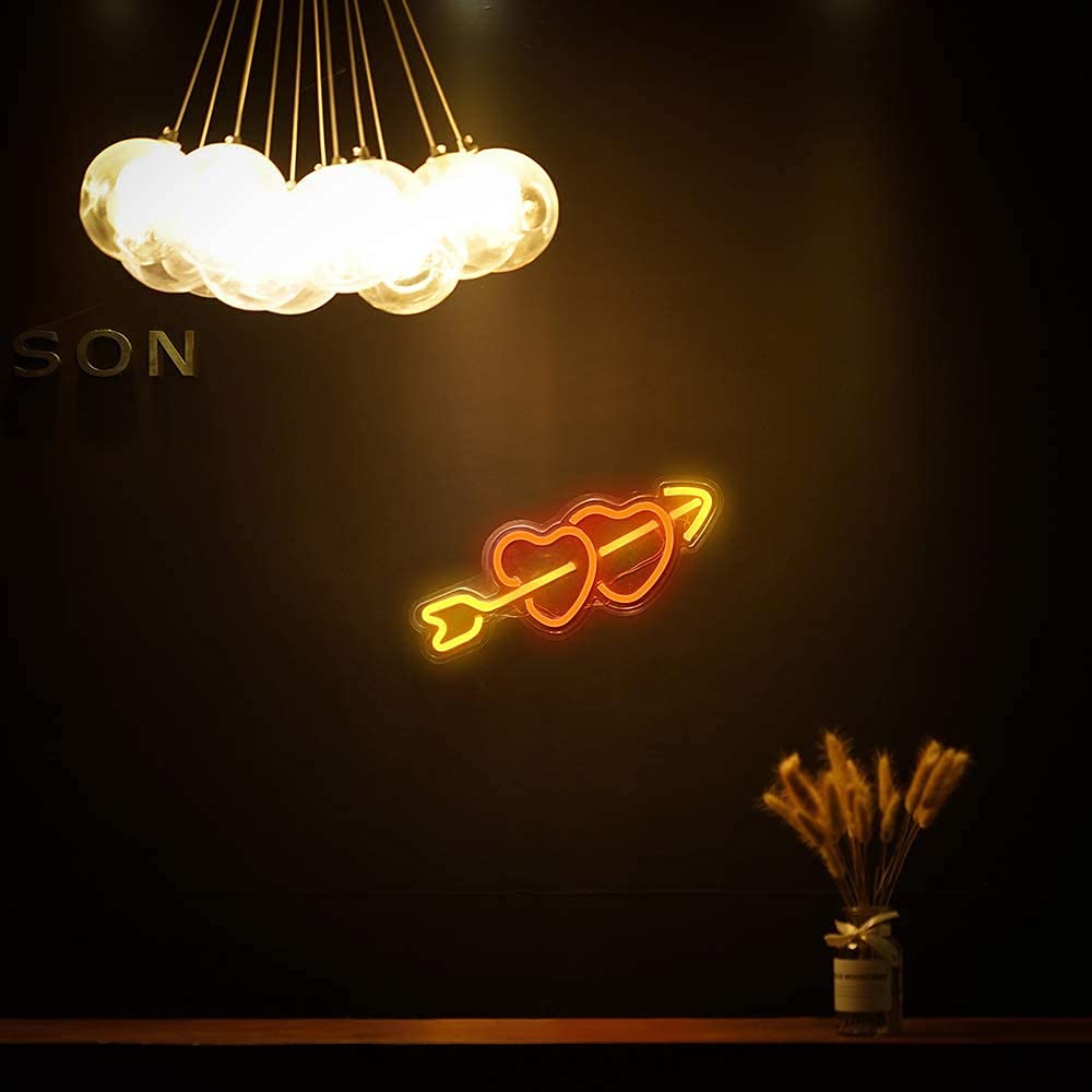 Neon Heart Light Sign