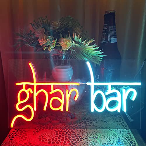 Ghar Bar neon Sign