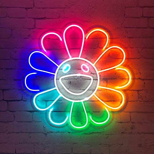 Sunflower Smile Face Neon Sign