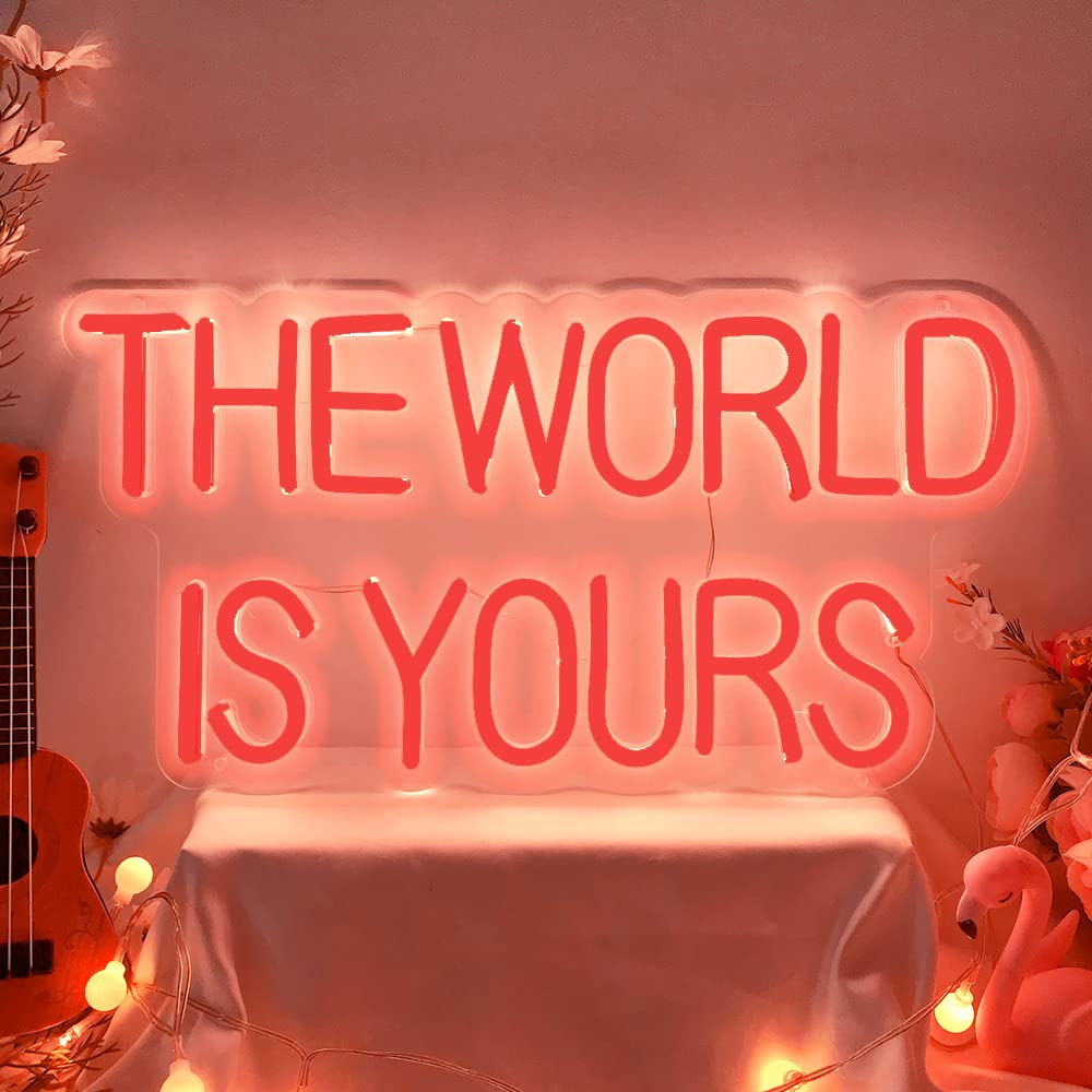 The World is Yours Neon Sign for Wall Decor