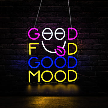 Good Food Good Mood Neon Sign