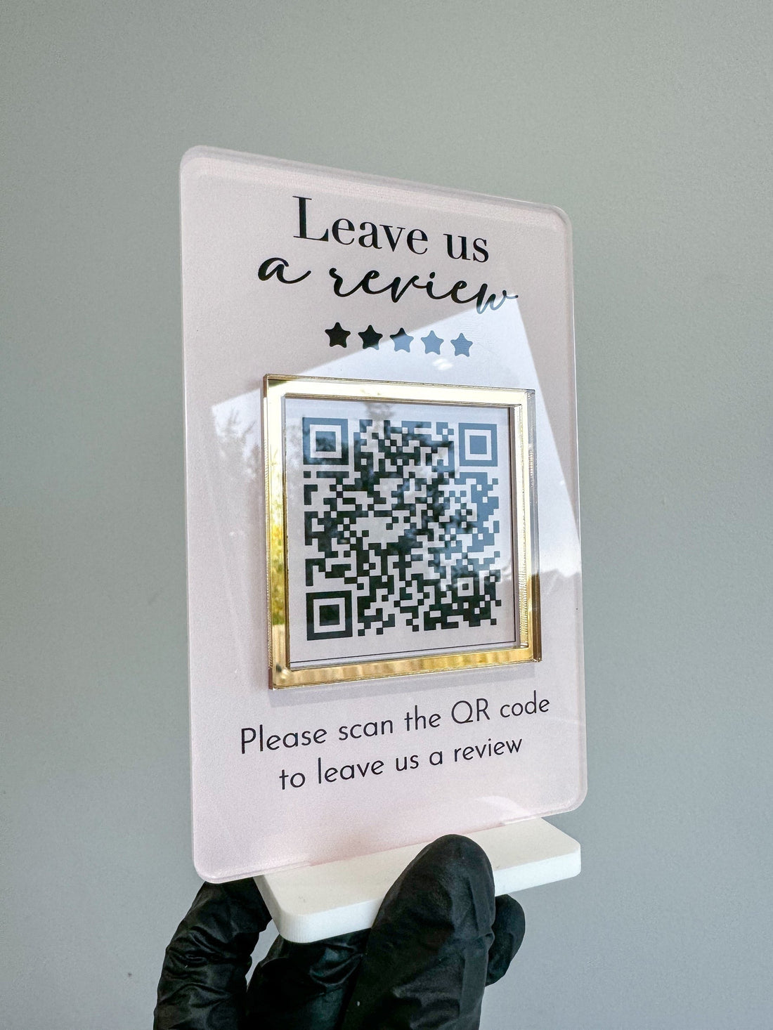 Custom Acrylic QR Code Sign