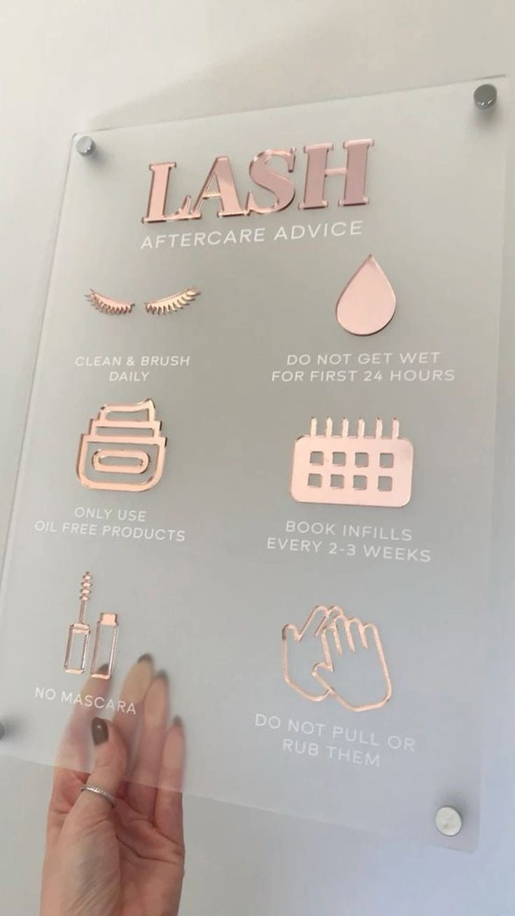 Custom Acrylic Salon Display Board | Beauty Studio & Spa Signage