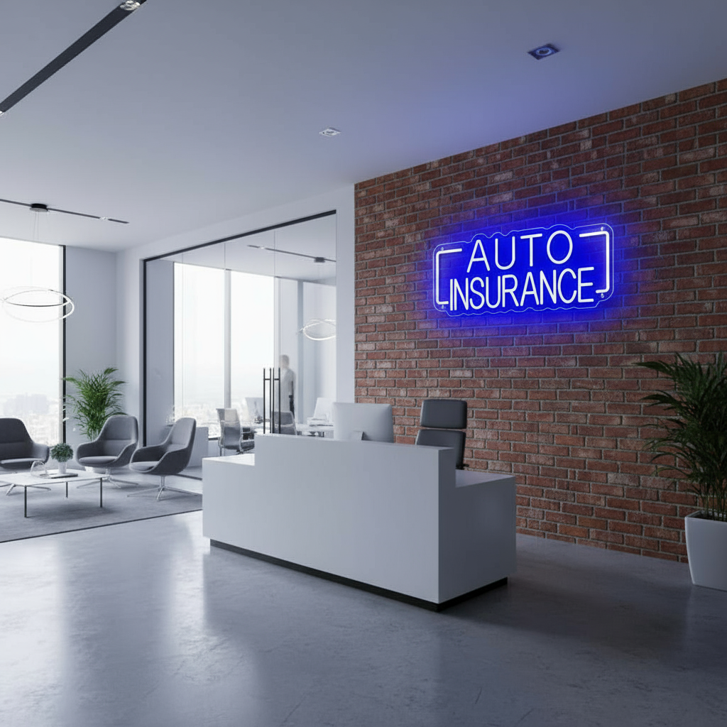 Auto Insurance Neon Sign