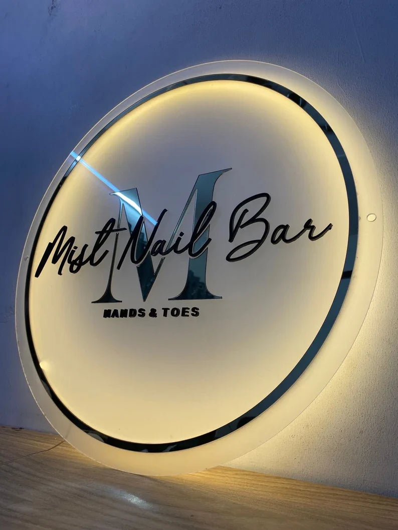 Custom Backlit Acrylic Logo Sign