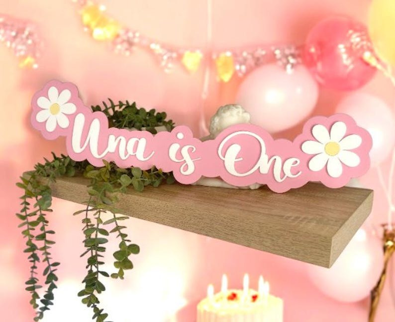 Children's Birthday Daisy Sign | Acrylic Flower Sign