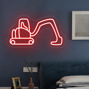 Excavator Neon Sign