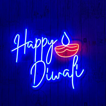 🪔 Happy Diwali Neon Sign – Premium LED Decorative Light