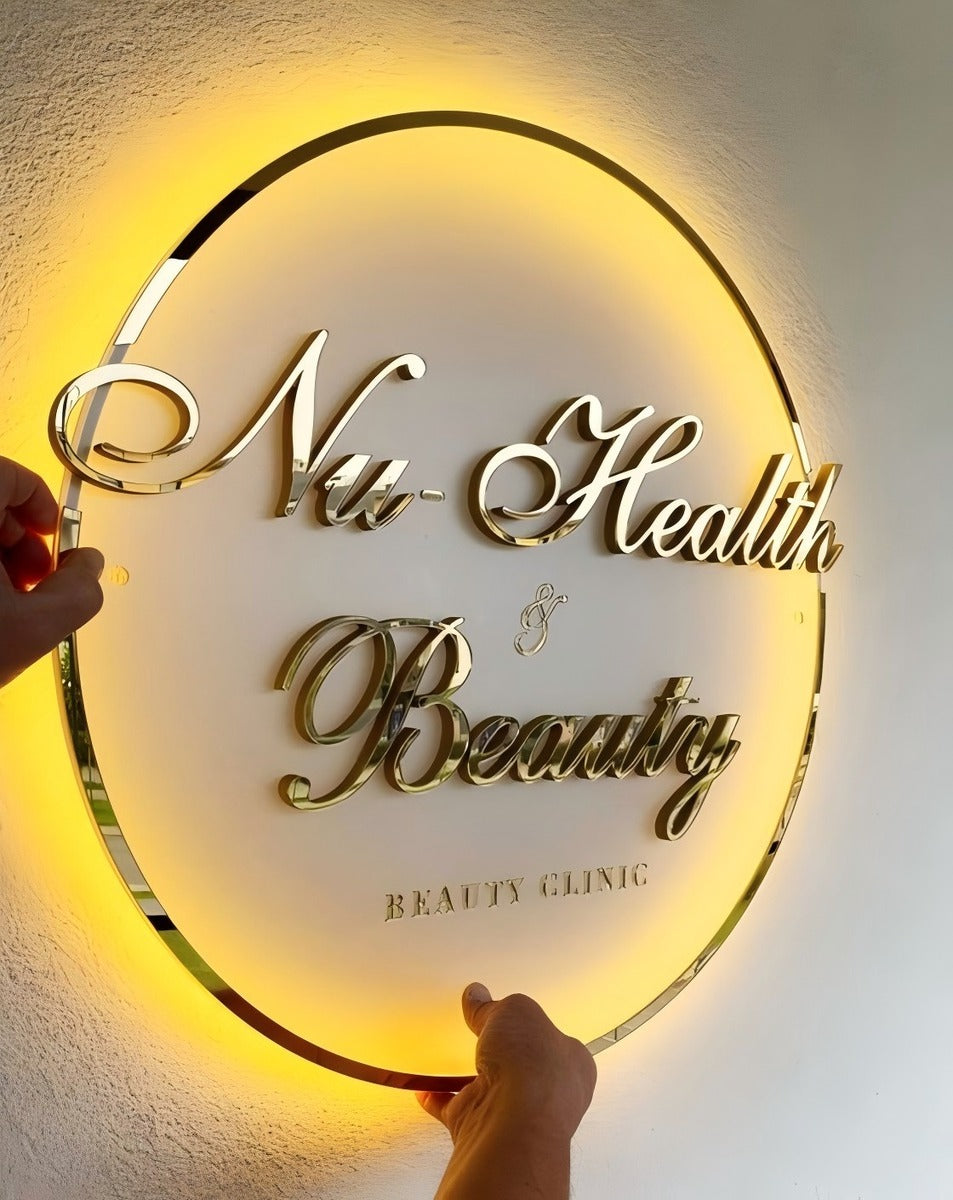 Custom  Acrylic Logo Sign with backlit