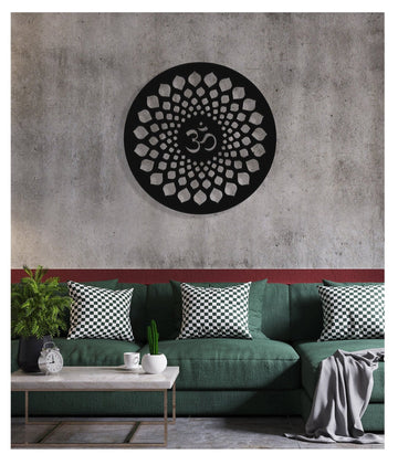 🕉 Sacred OM Mandala Acrylic Wall Art
